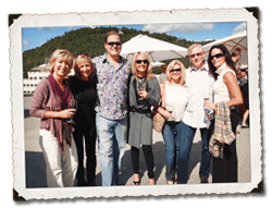 tanjents_napa1 Tanji, Christy, Greg, Jennifer, Brenda, Louis and Hope at Quintessa Release Party in Napa.