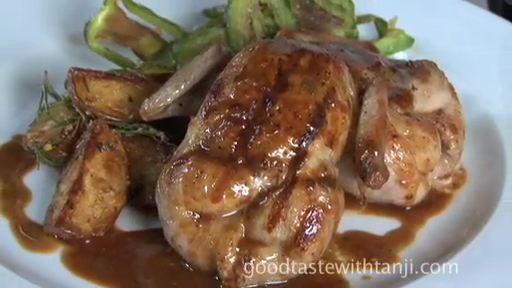 Boudro's stuffed, grilled quail
