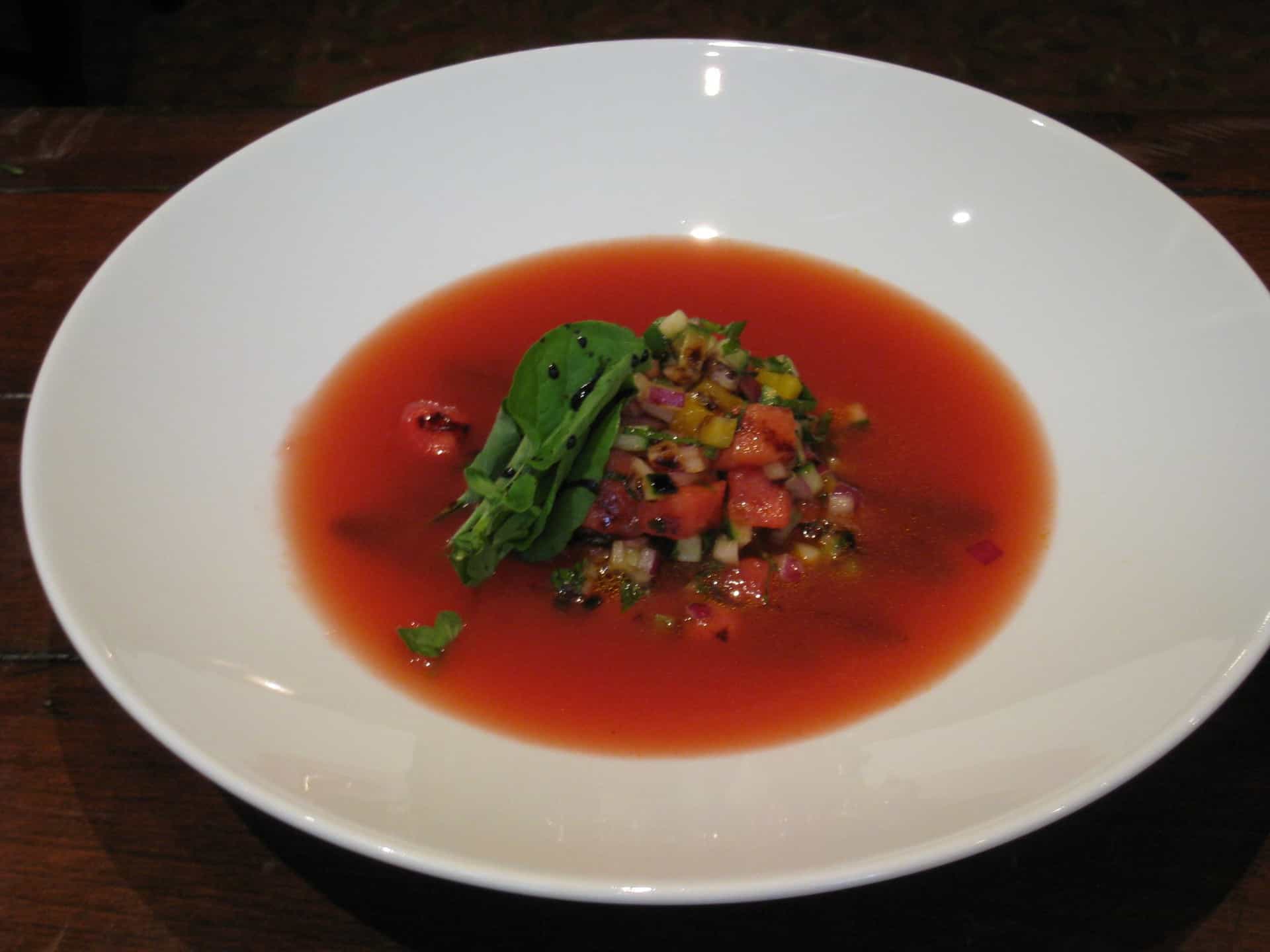 Houstonian Watermelon Gazpacho Goodtaste with Tanji