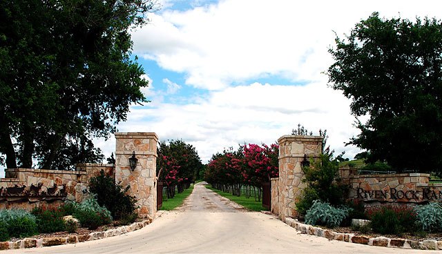 Riven Rock Ranch - front gate