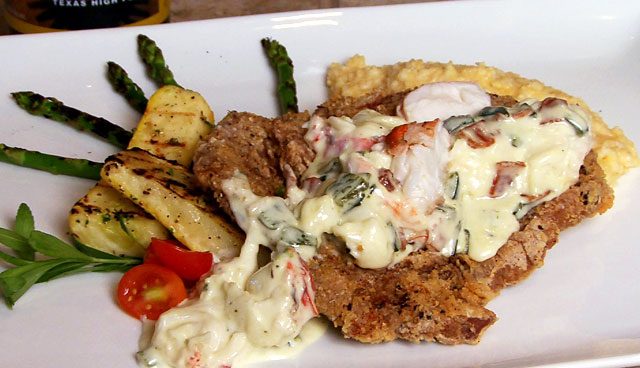 Cabernet Grill's lobster-topped chicken-fried ribeye