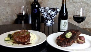 Boudro's prime rib meal