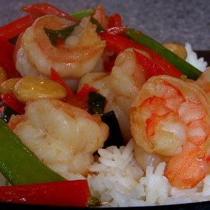 Sesame Ginger Stir Fry Shrimp