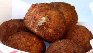 Fried macaroni balls