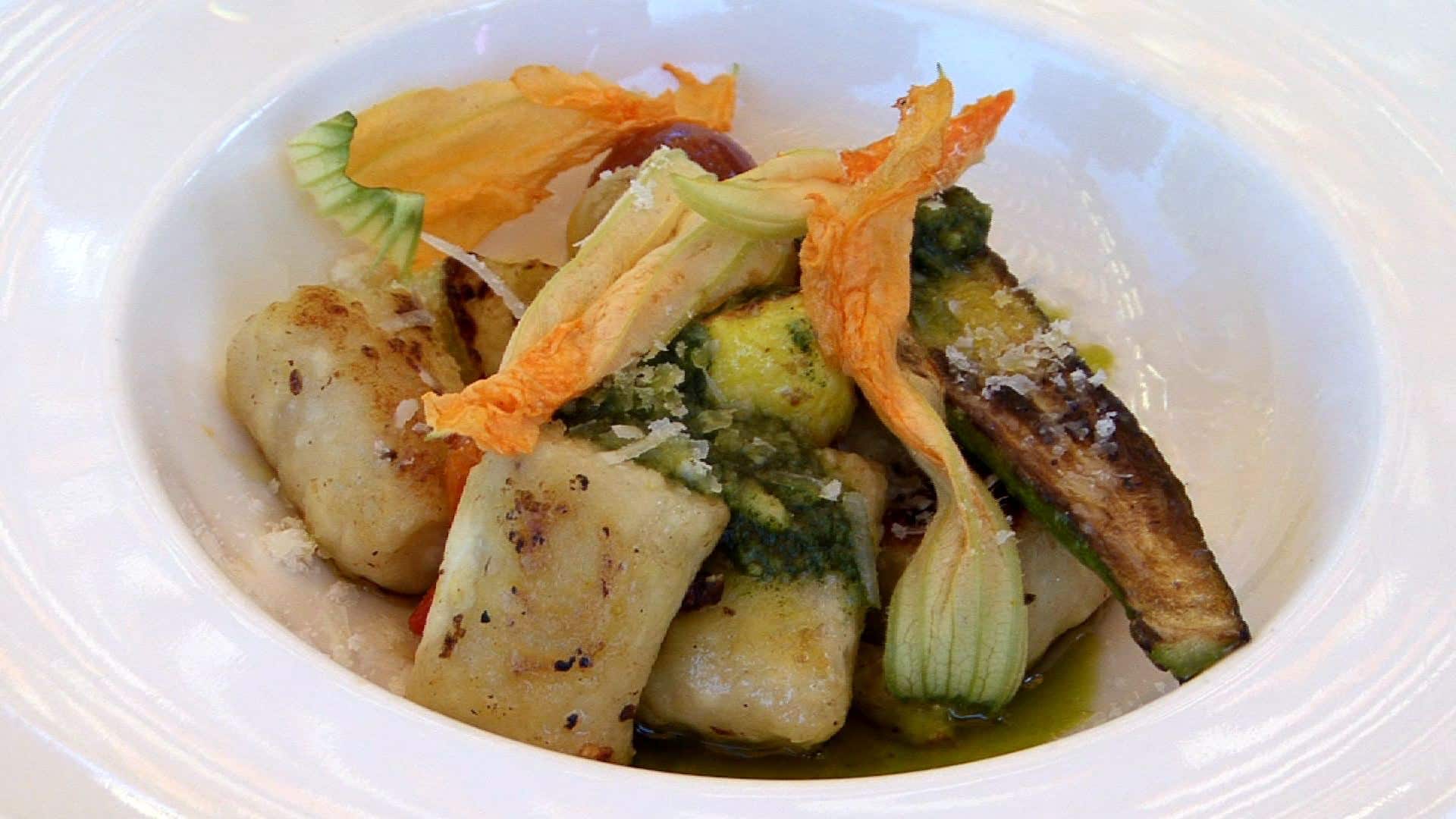 Ricotta Gnocchi w/ Summer Vegetables and Mint Pesto - Goodtaste with Tanji