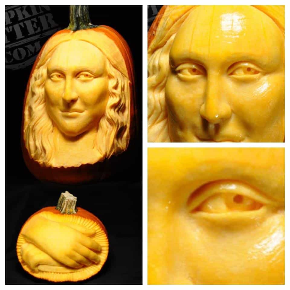 Mona Lisa pumpkin