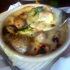 Oysters roquefort Mandolas
