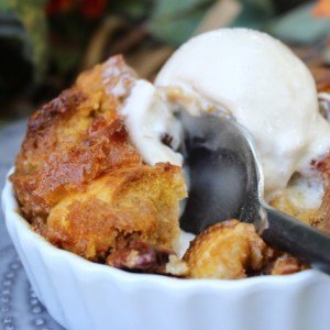 Maple Pumpkin Bread Pudding