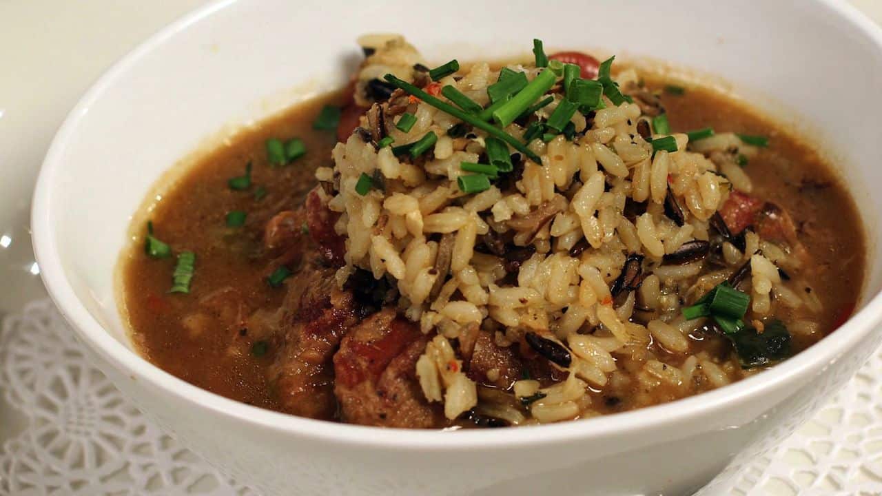duckgumbo1 - Dive into Boudro's GORGEOUS Duck & Sausage Gumbo