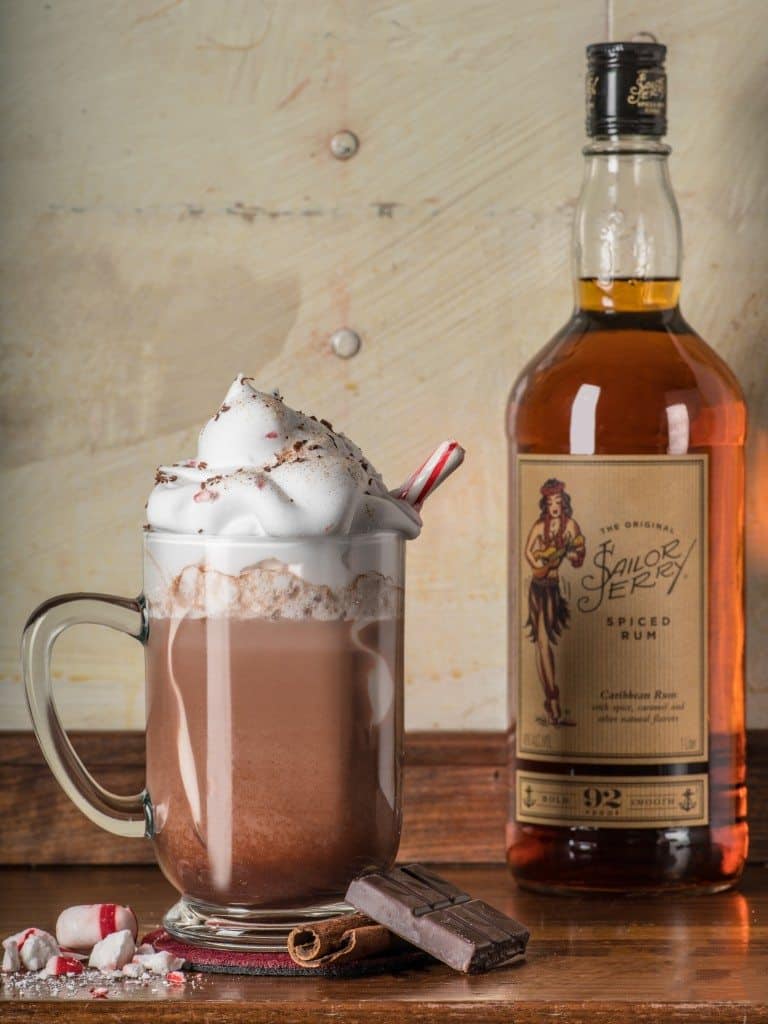 Spiced Rum Hot Chocolate