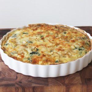 quiche caramelized large 300x300 - Caramelized Onion and Spinach Quiche