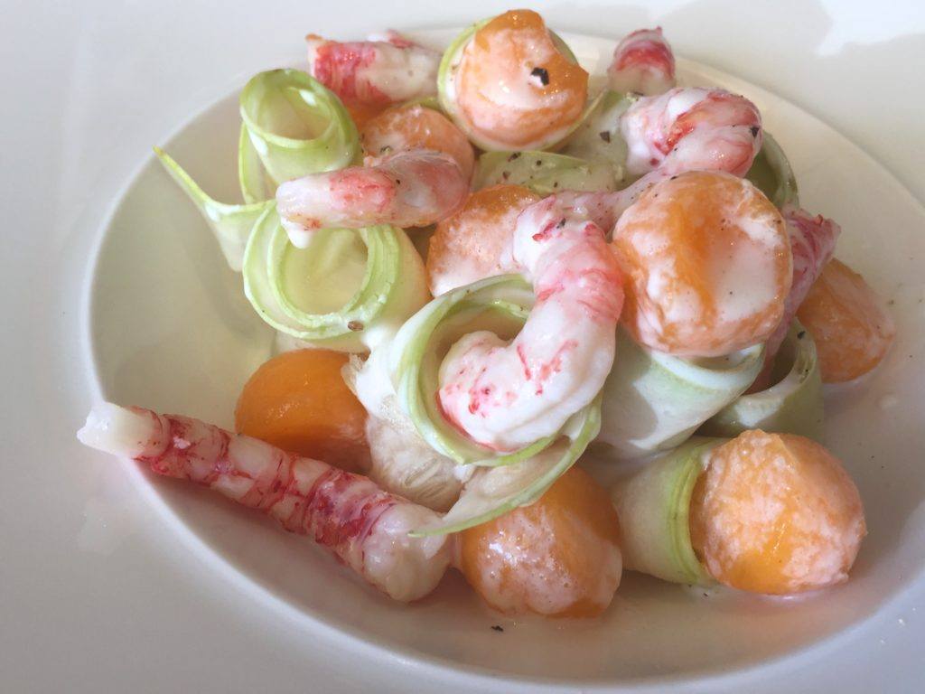 Zucchini Shrimp Salad