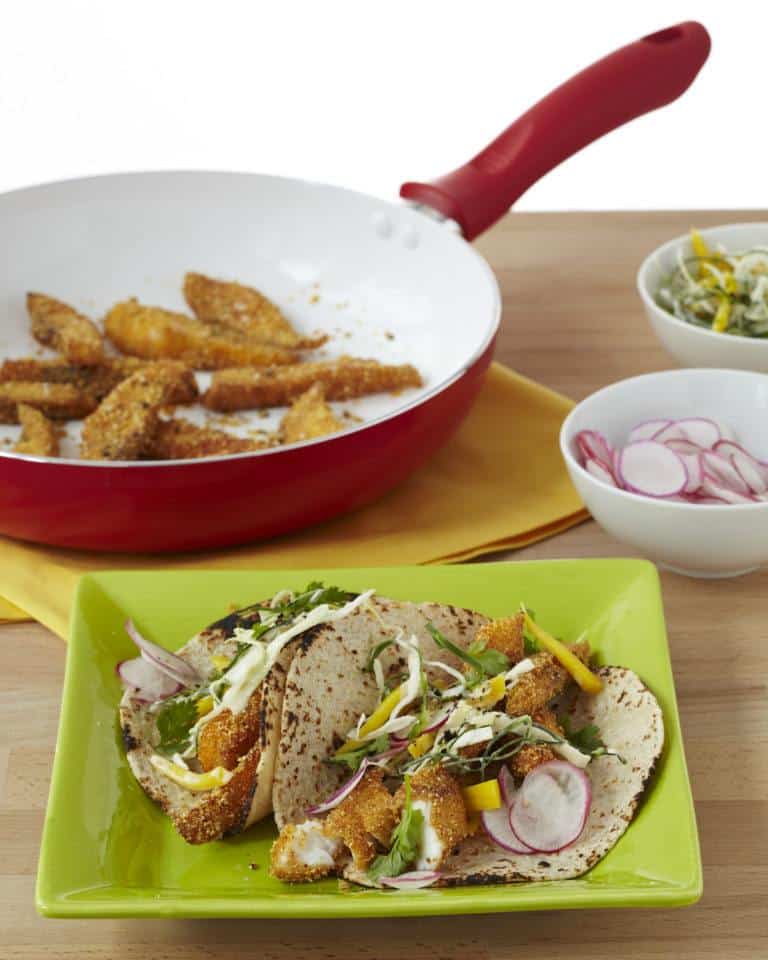 Polenta-Crusted Fish Tacos