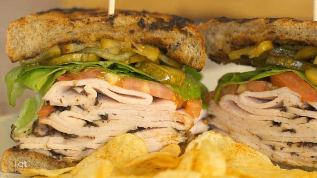 Turkey Pastrami Sandwich