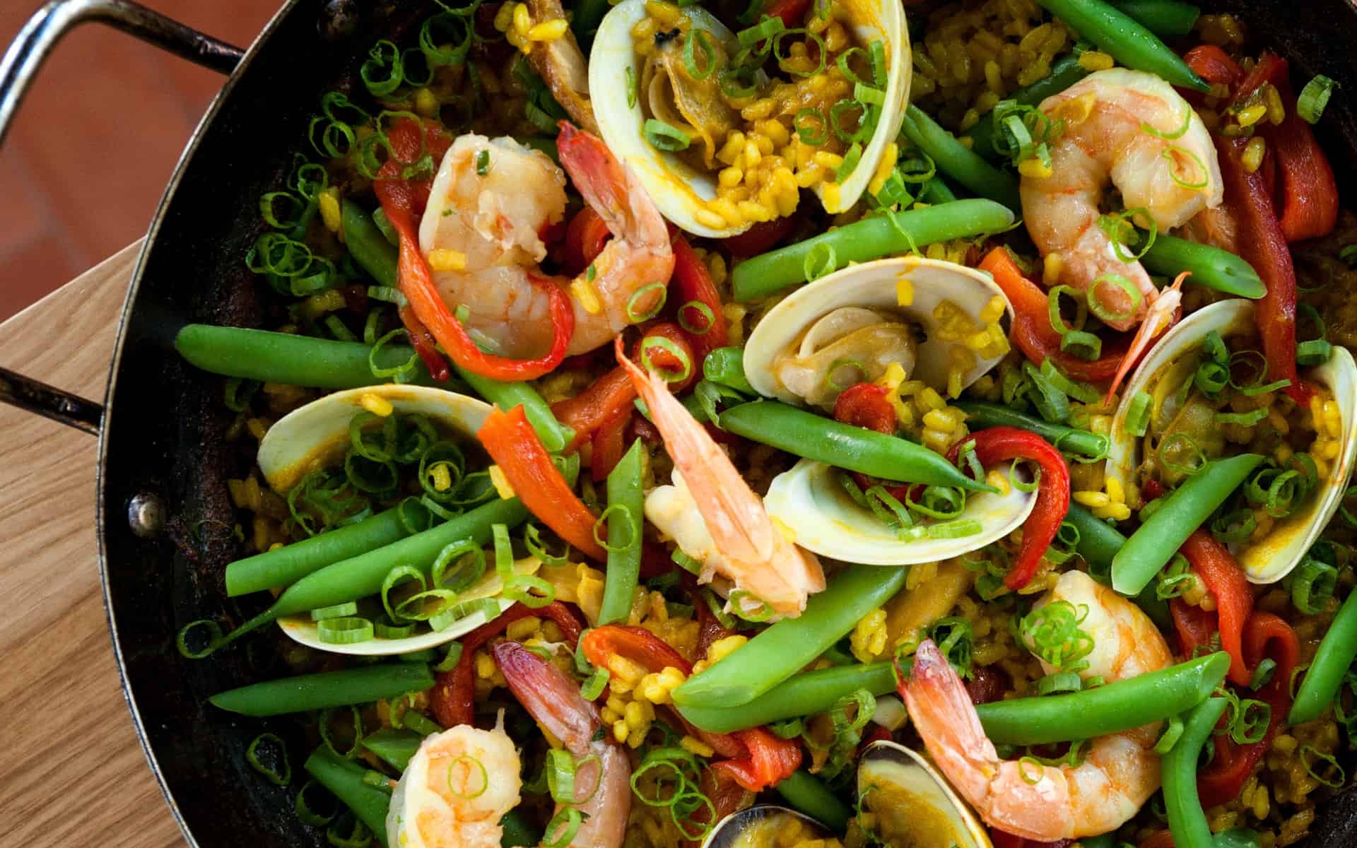 Seafood Paella, photo credit - Erica Wilkins 2 Bullfight's Seafood Paella