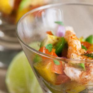 Mango Chili Shrimp Ceviche