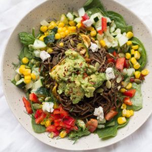 Southwestern Black Bean Spaghetti