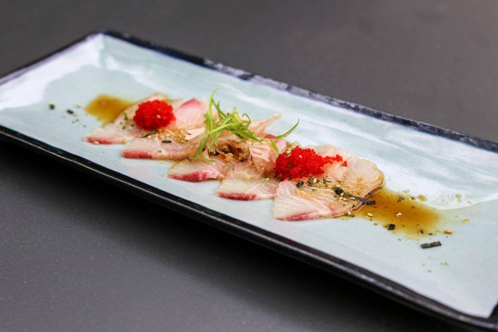 Hamachi sashimi with a ginger soy dressing and scallions 1024x683 - Fresh Foodie Finds: June Edition