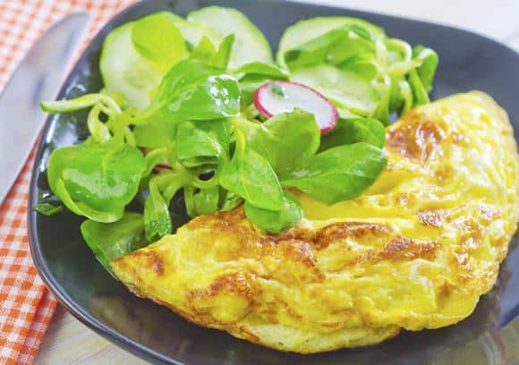 Goat Cheese and Bell Pepper Omelet