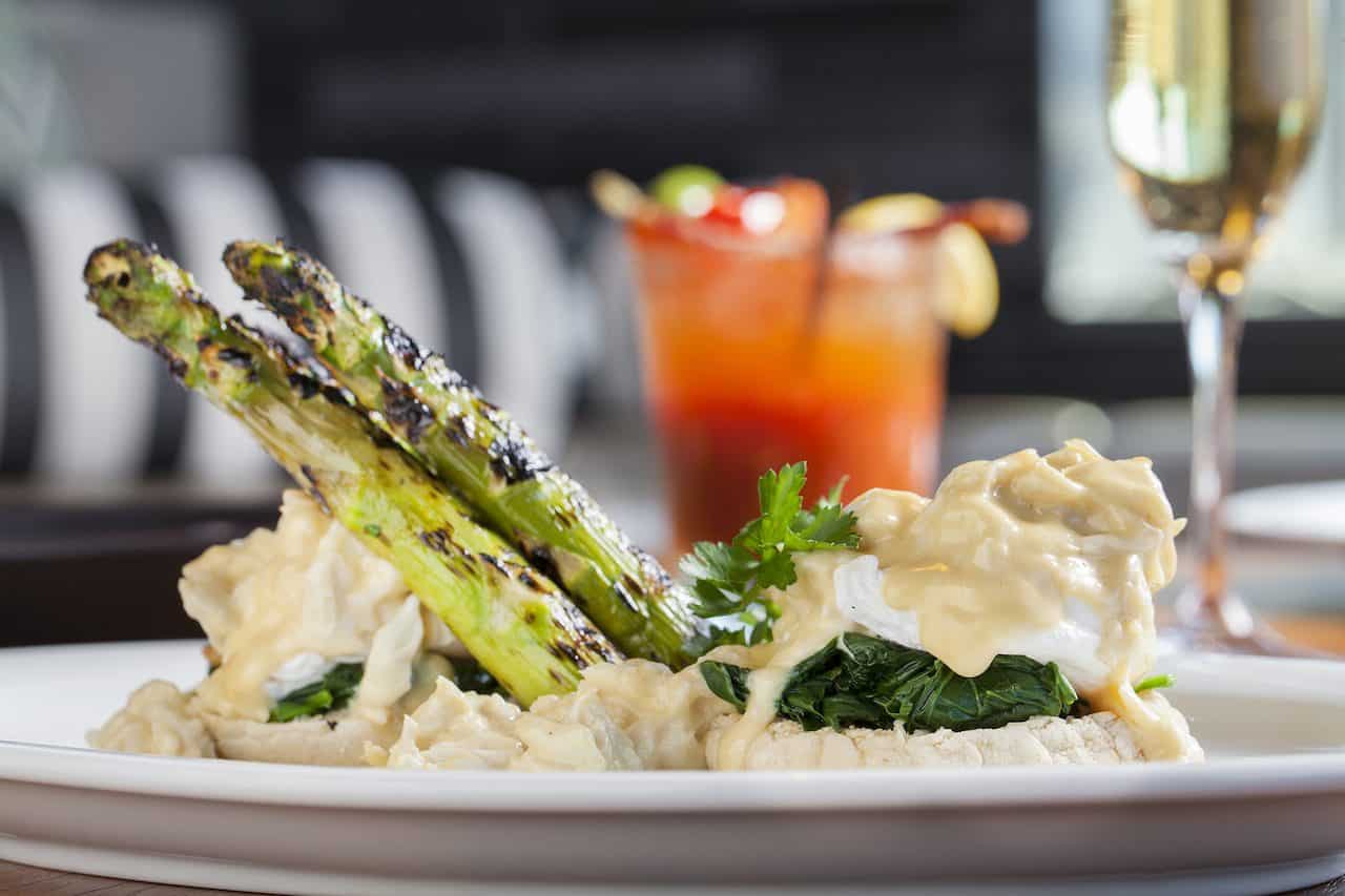 Water Grill's Crab Benedict Goodtaste with Tanji