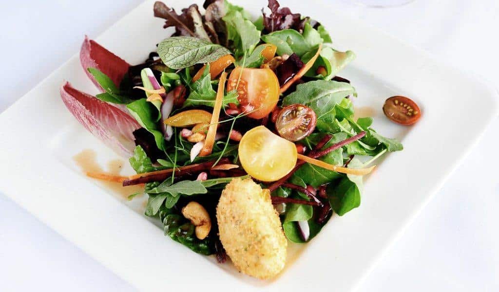 Kiran's Green Salad with Honey Mustard Vinaigrette
