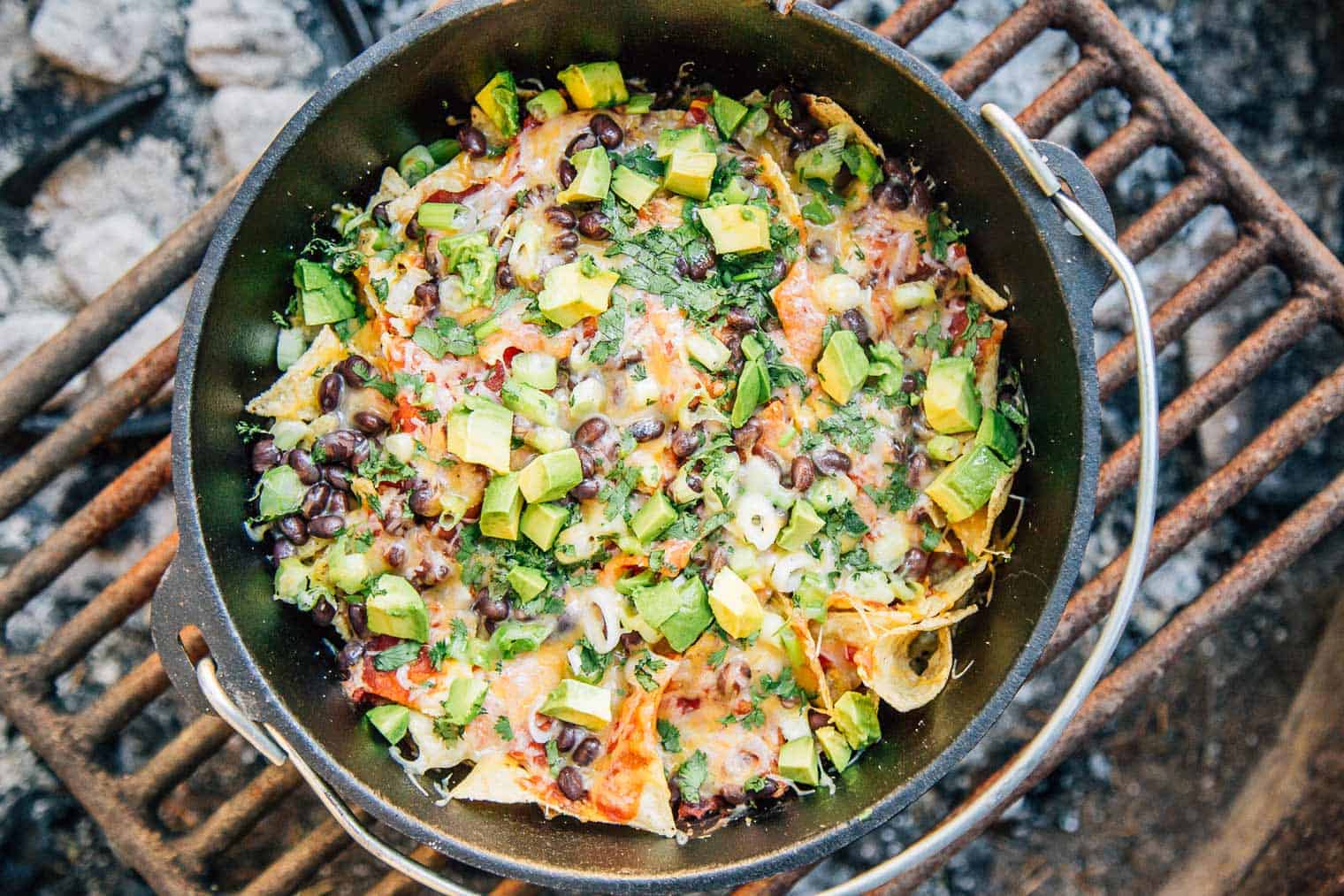 Campfire Nachos Dutch Oven Camping Recipe 6 Campfire Nachos Dutch Oven Camping Recipe 6