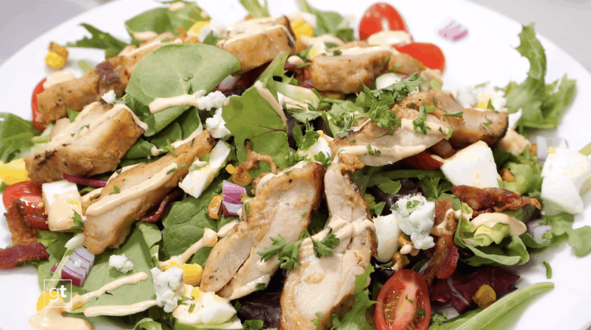 HEB Cobb Salad with Chicken Thigh Fajitas Goodtaste with Tanji