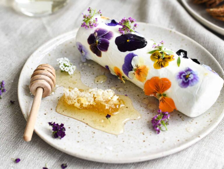 flower goat cheese