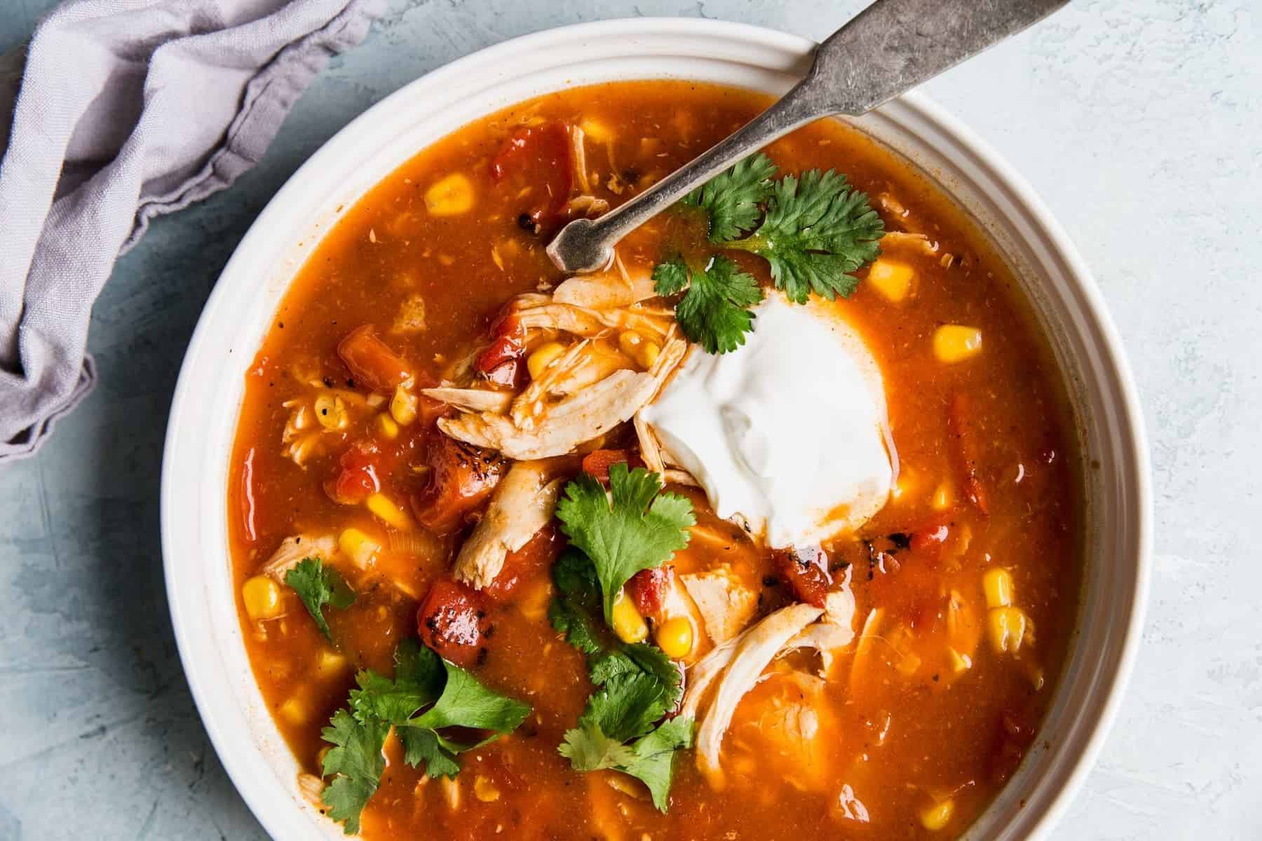 Five Ingredient Tortilla Soup 7