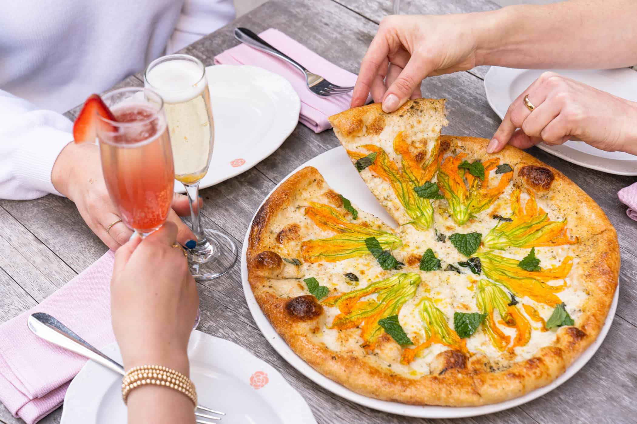 Squash Blossom Pizza