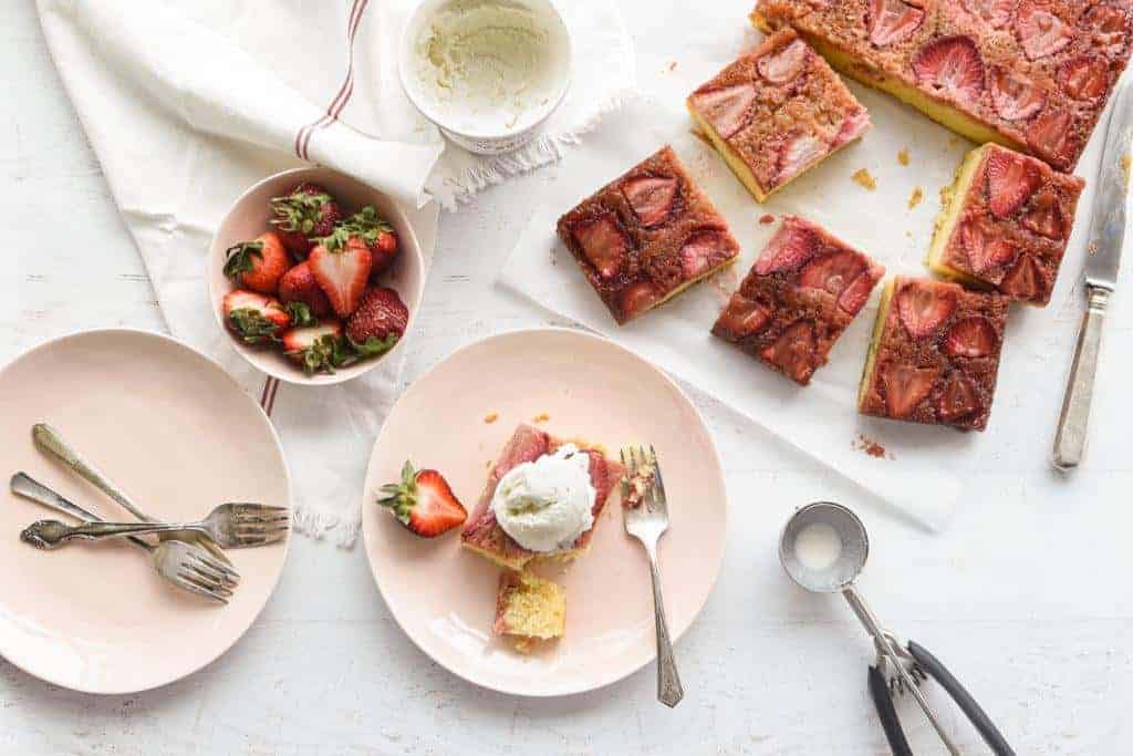 Upside Down Strawberry Snack Cake 1024x683 1