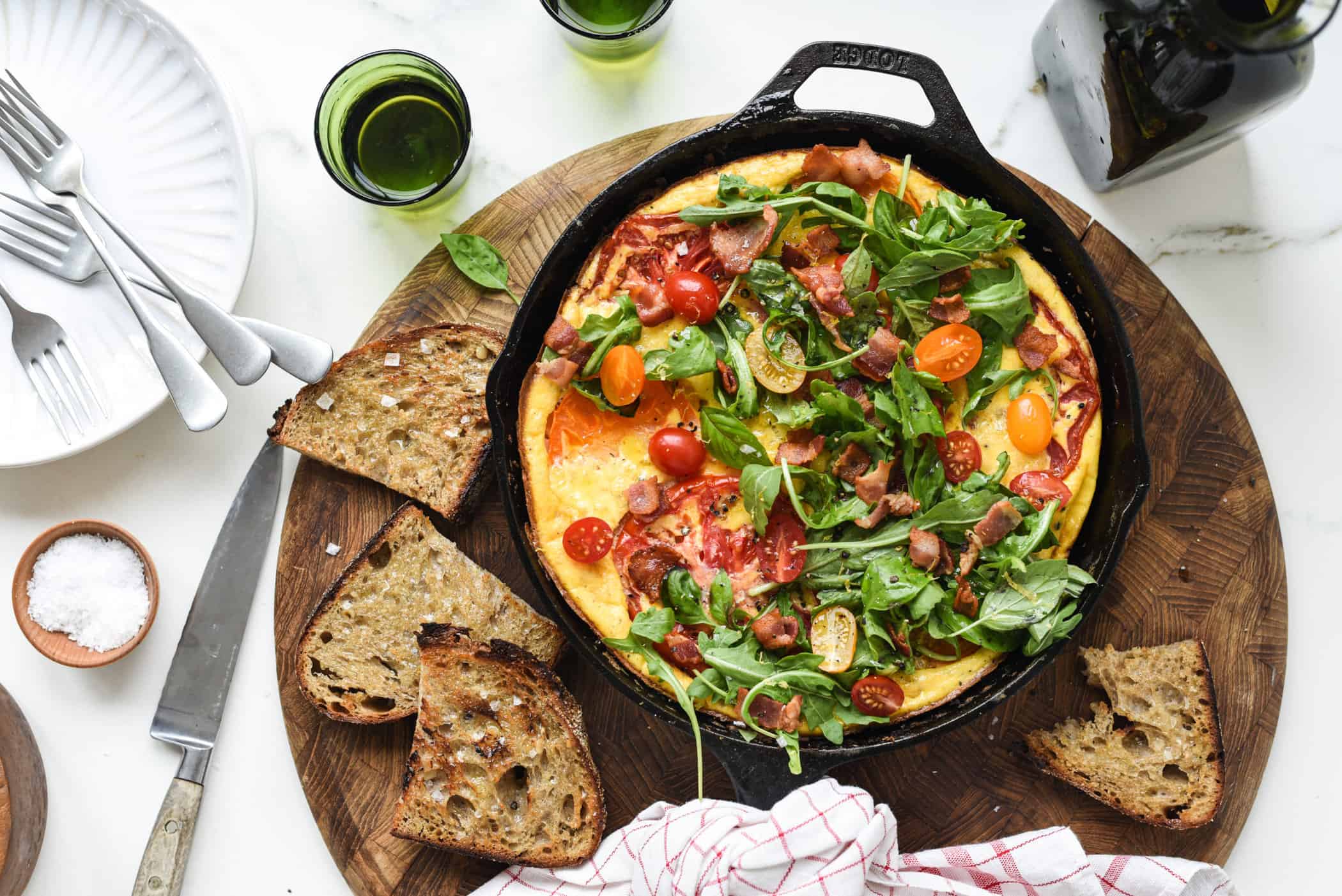 BLT Frittata - Goodtaste with Tanji