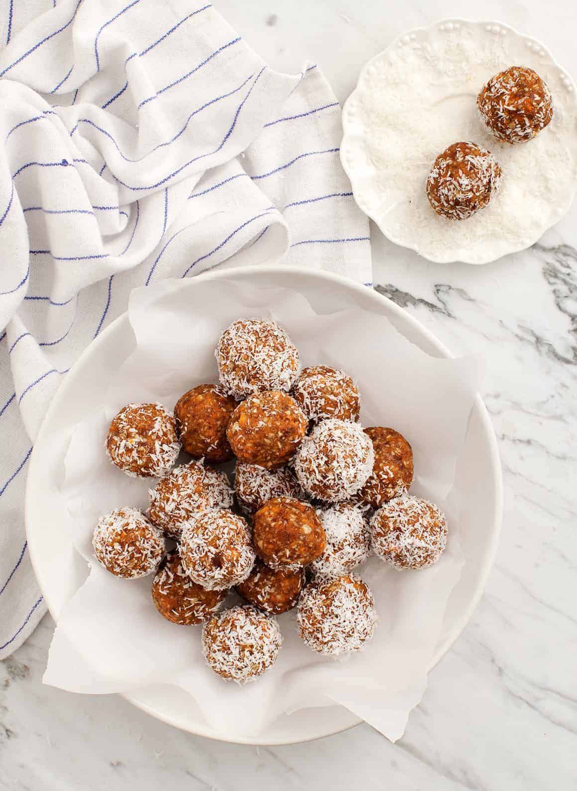 Almost Raw Carrot Cake Bliss Balls