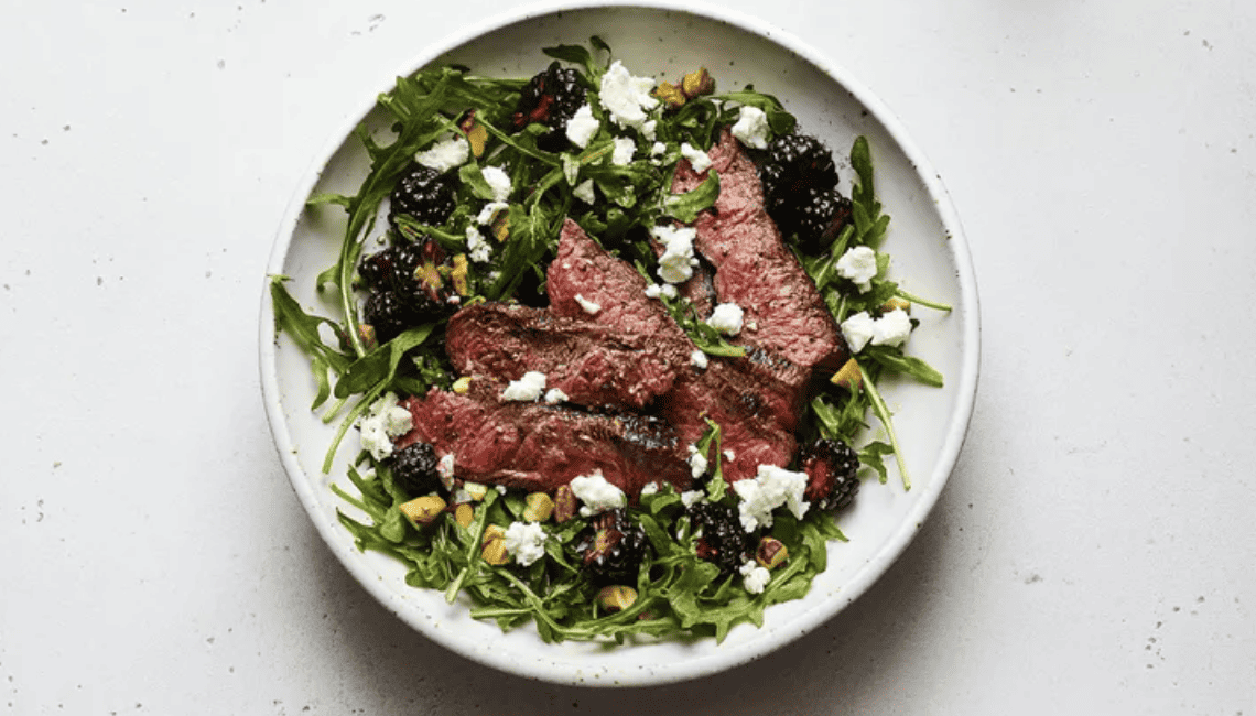 Speedy Steak and Blackberry Salad