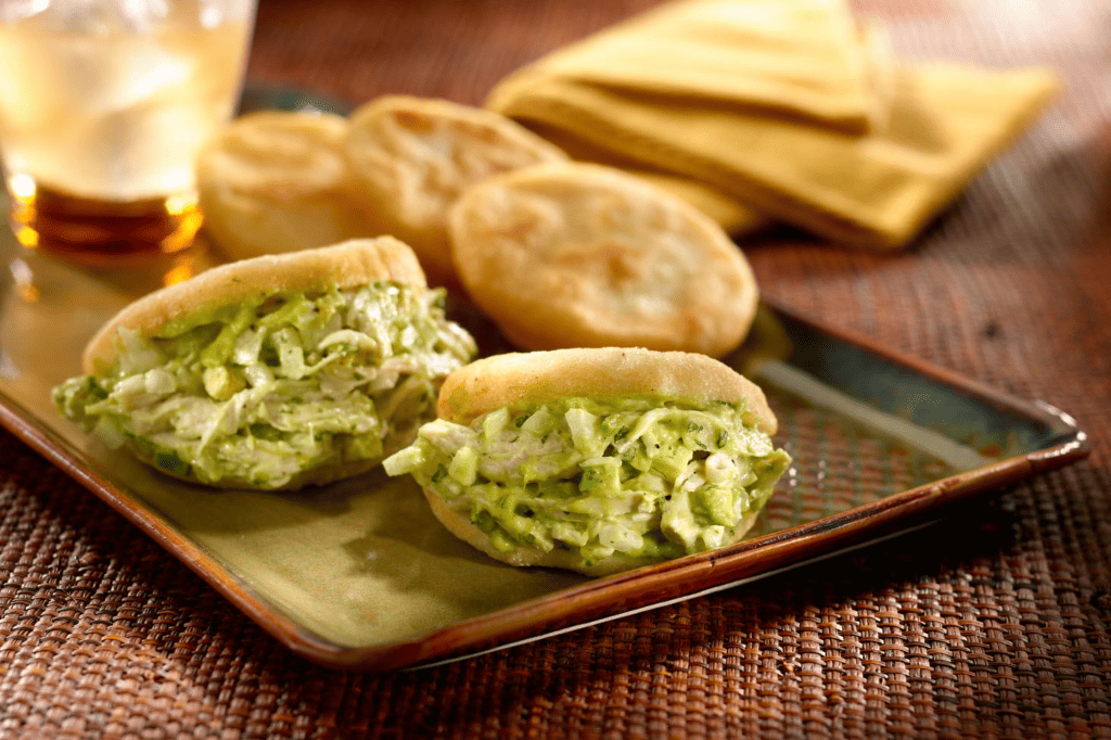 Arepa with Chicken and Avocado