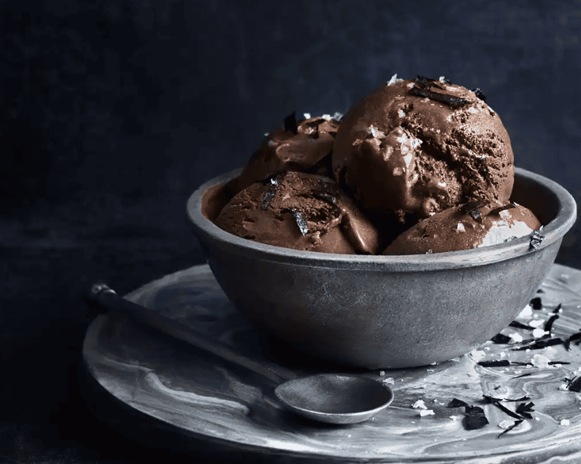 Dark Chocolate Seaweed Ice Cream