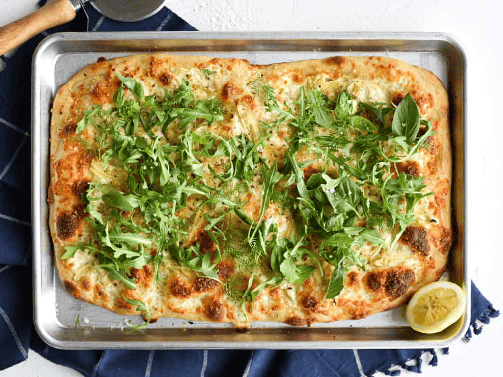Spring Salad Pizza Spring Salad Pizza
