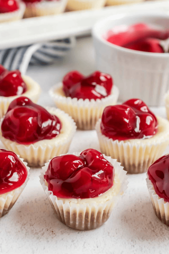 Mini Cherry Cheesecakes
