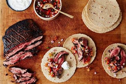 Coffee Marinated Flank Fajitas