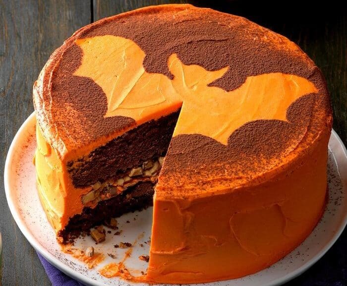 Spooky Bat Cake