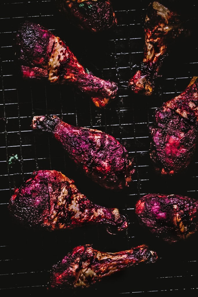 Cranberry Beet BBQ Chicken Drumsticks Photo Credit My Kitchen Letter
