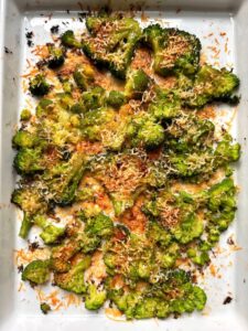 Crispy Smashed Parmesan Broccoli