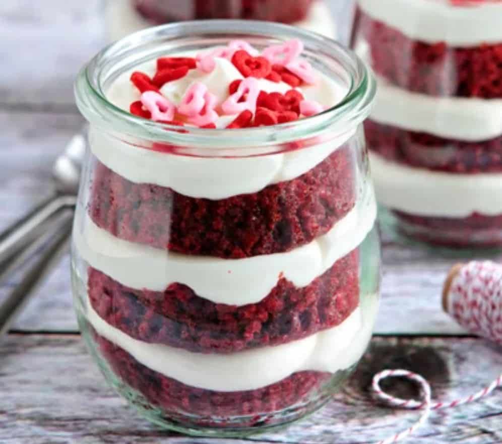 Red Velvet Cupcake in a Jar