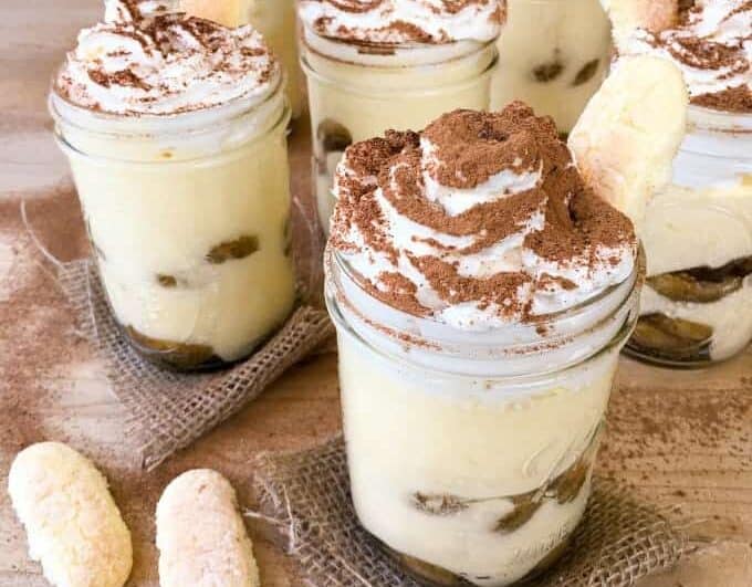 Tiramisu Trifle in a Jar