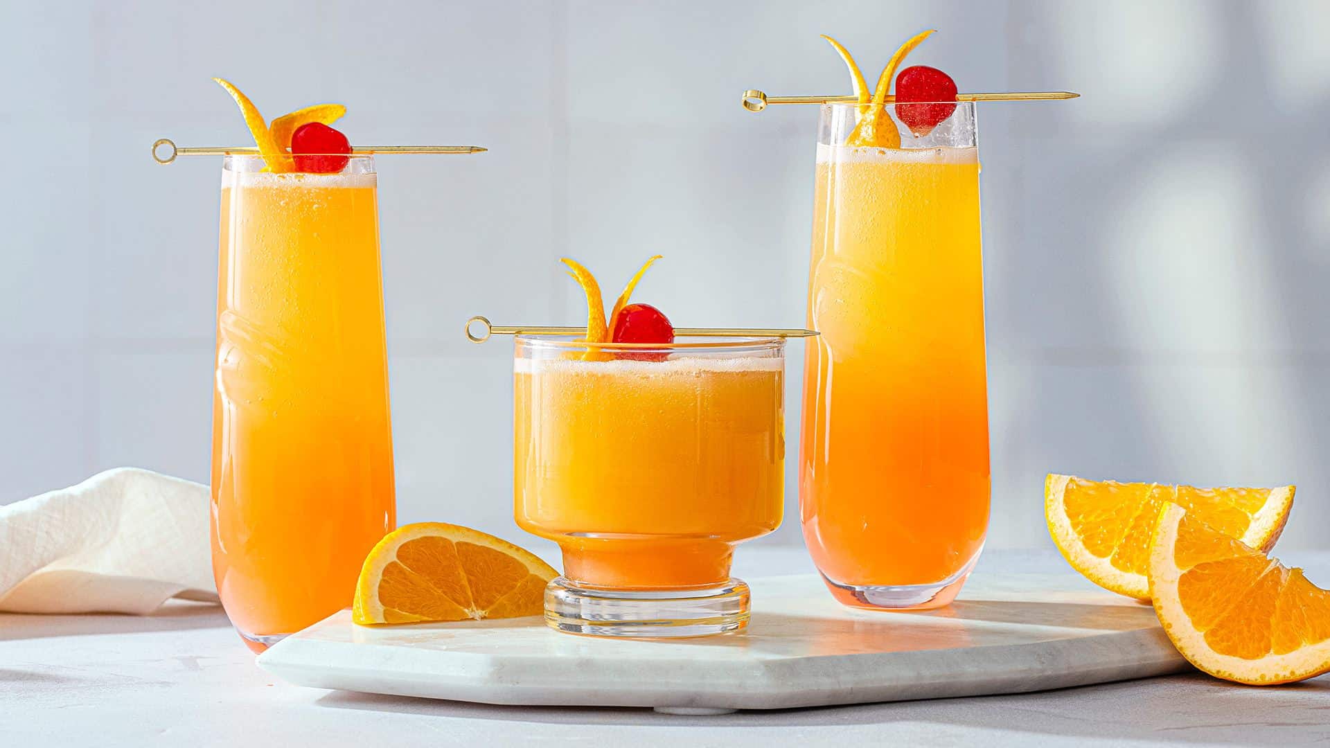 Coconut Sunrise Mimosas from Goya