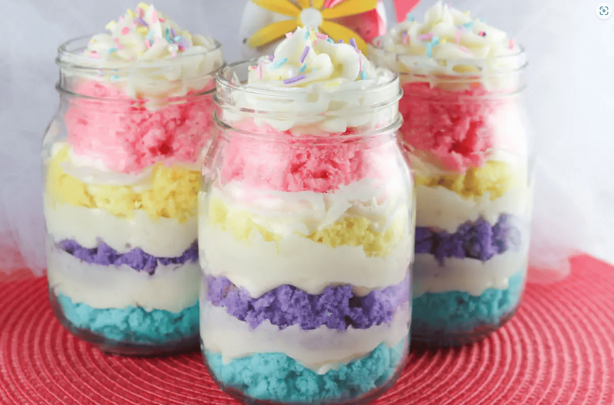 Easter Cupcakes in a Jar