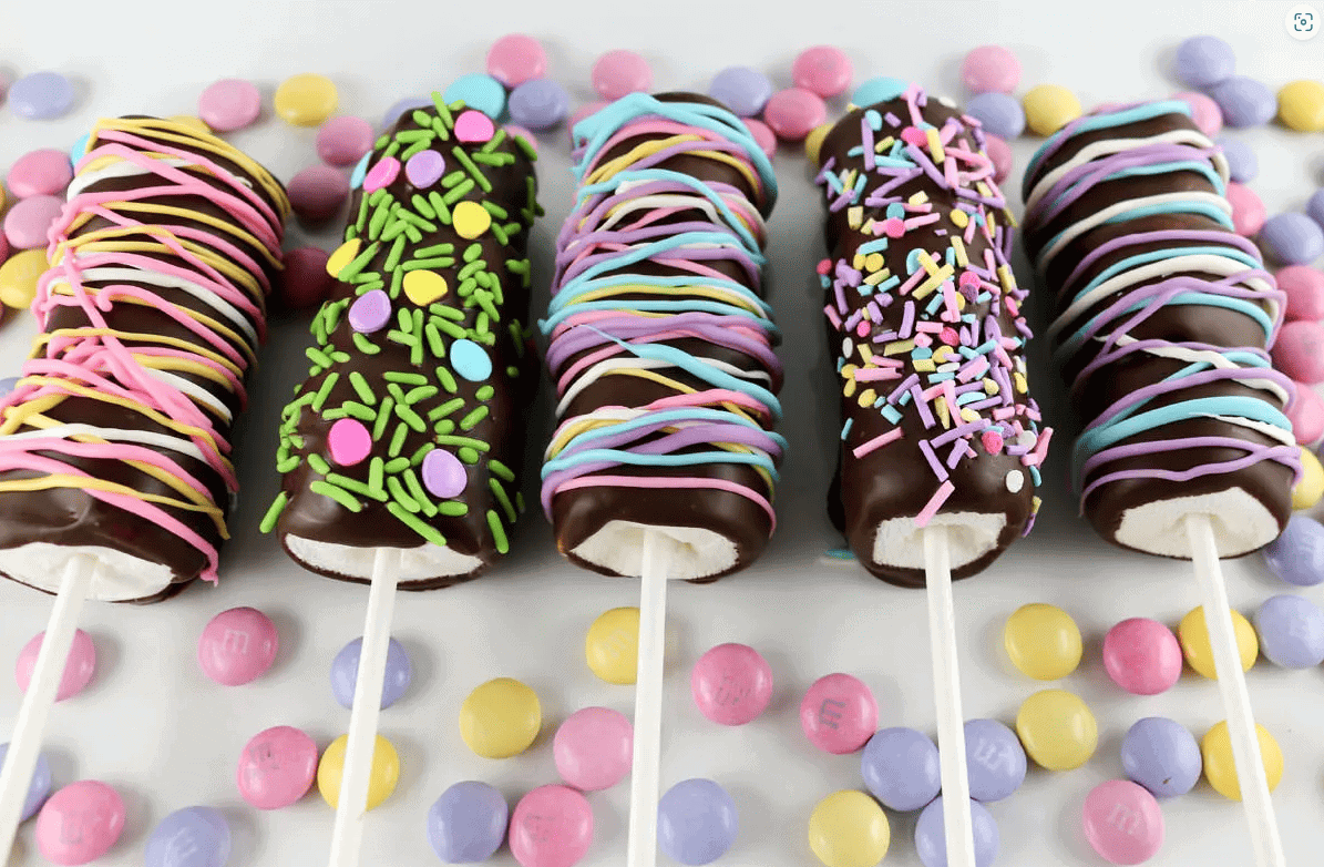 Easter Marshmallow Wands