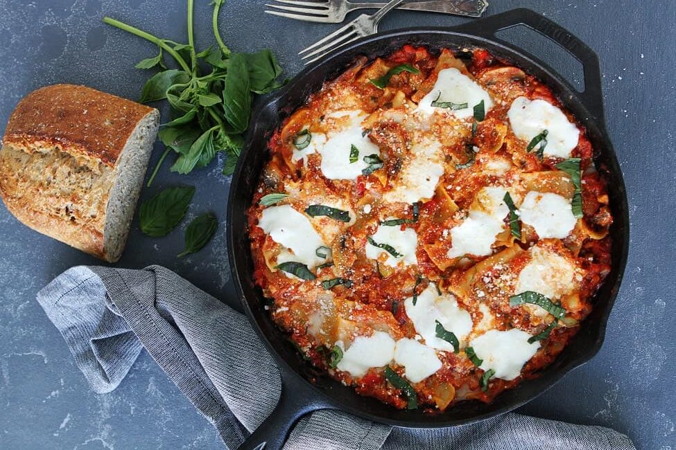 Easy Skillet Vegetable Lasagna