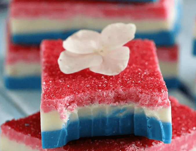 061324 red white and blue fudge