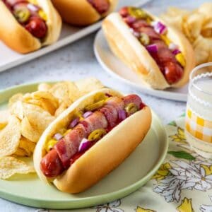 Bacon-Wrapped Hot Dogs